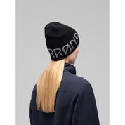 /29 mid merinoUll logo Beanie