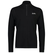 Mons Royale Cascade Flex 1/4 ZIP LS M Black