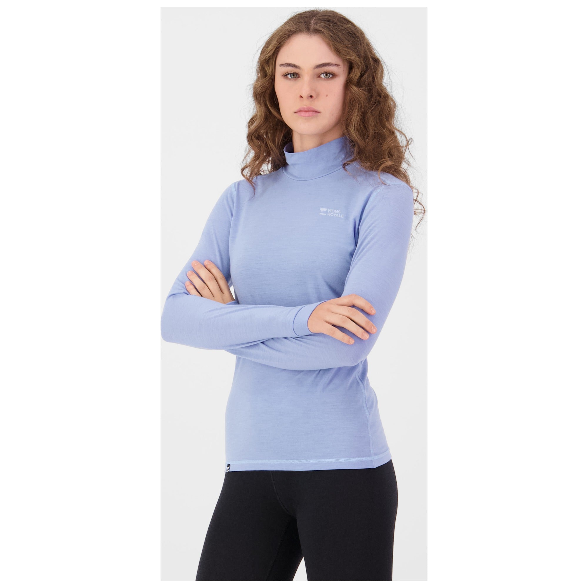 Cascade Merino Base Layer Mock Neck Long Sleeve W