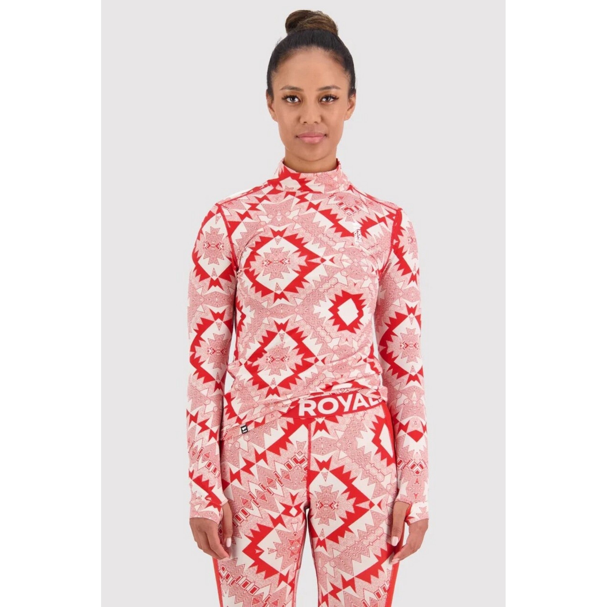 W Cascade Merino Flex 200 Mock Neck LS