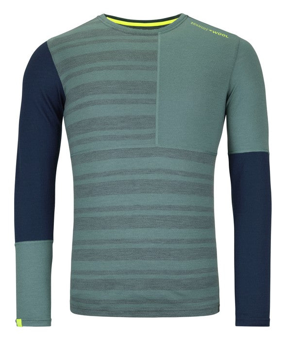 Ortovox 185 Rock'N'Wool Long Sleeve M Deep Ocean