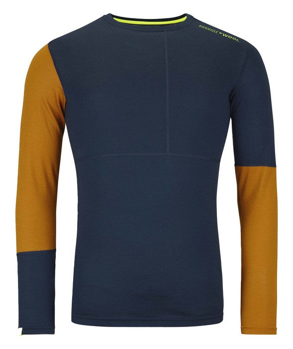 Ortovox 185 Rock'N'Wool Long Sleeve M Deep Ocean