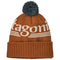 Patagonia Powder Town Beanie HUT TRIPPER LOGO: CINNAMON BROWN