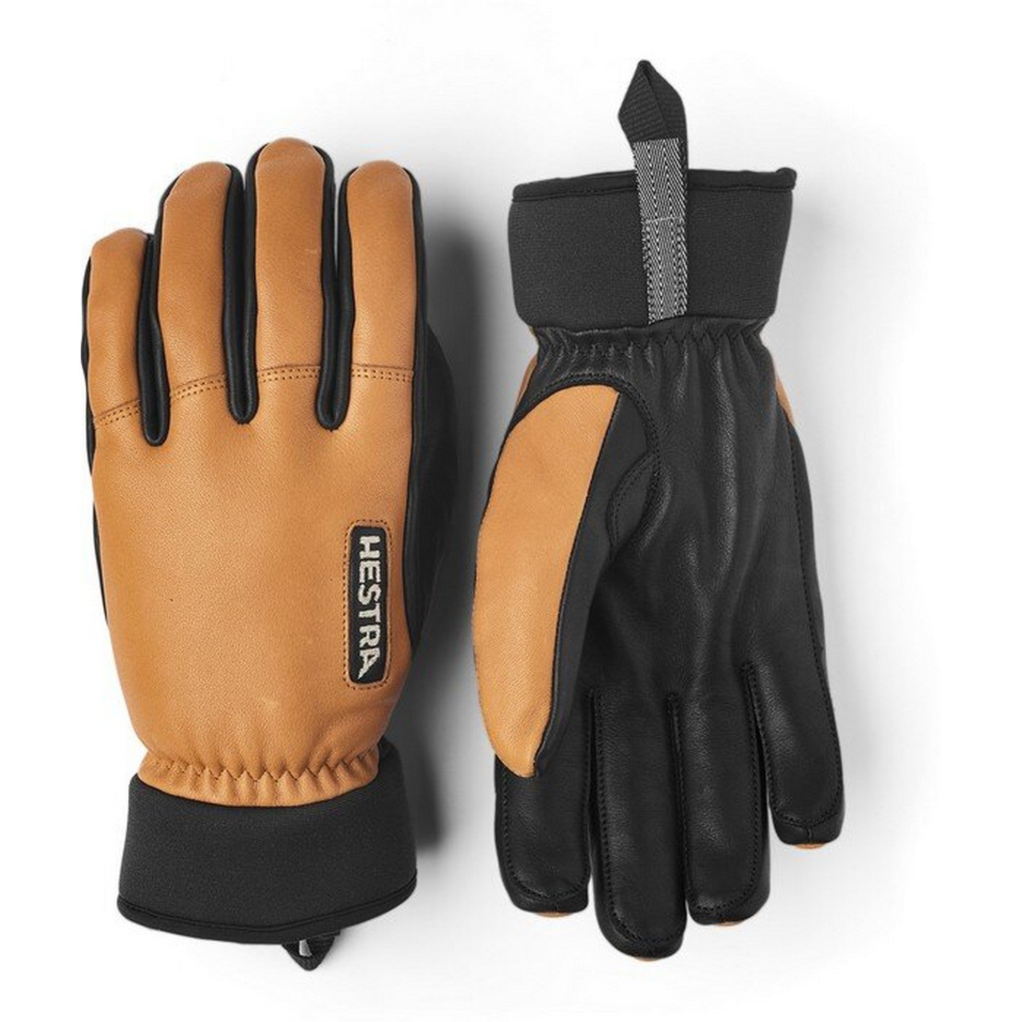 Army Leather Wool Terry 5 finger