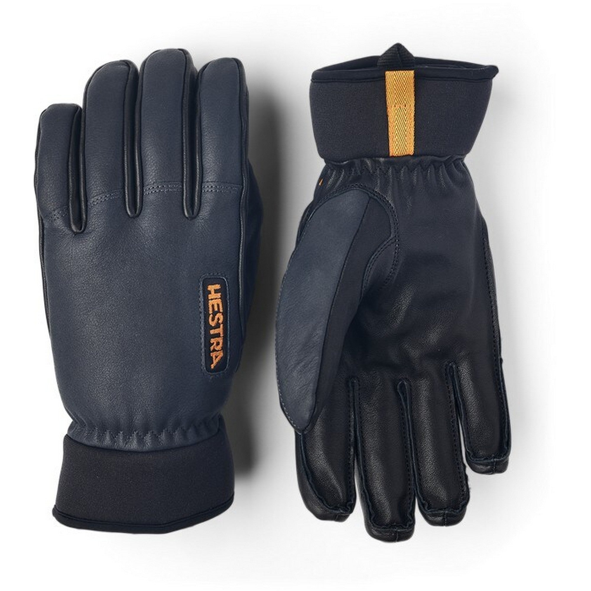 Army Leather Wool Terry 5 finger