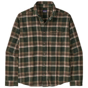 Patagonia M's L/S LW Fjord Flannel Shirt COZY CABIN: TREELINE GREEN