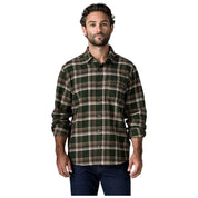 Patagonia M's L/S LW Fjord Flannel Shirt COZY CABIN: TREELINE GREEN