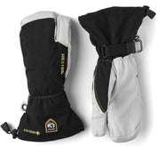 Hestra Army Leather Gore-Tex - 3 finger Black/Natural grey
