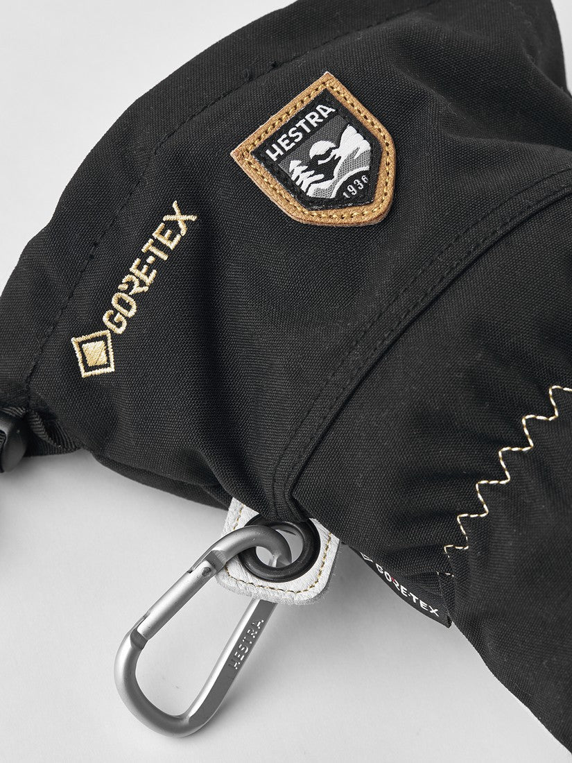 Hestra Army Leather Gore-Tex - 3 finger Black/Natural grey