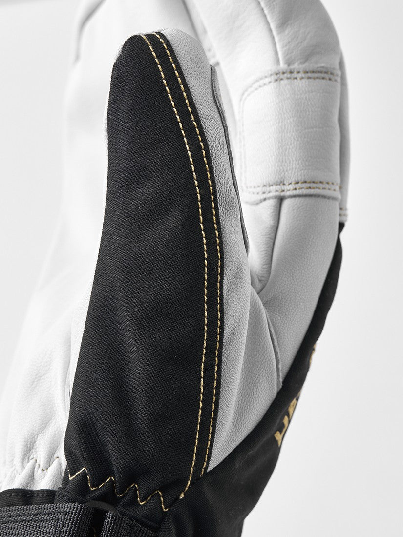 Hestra Army Leather Gore-Tex - 3 finger Black/Natural grey