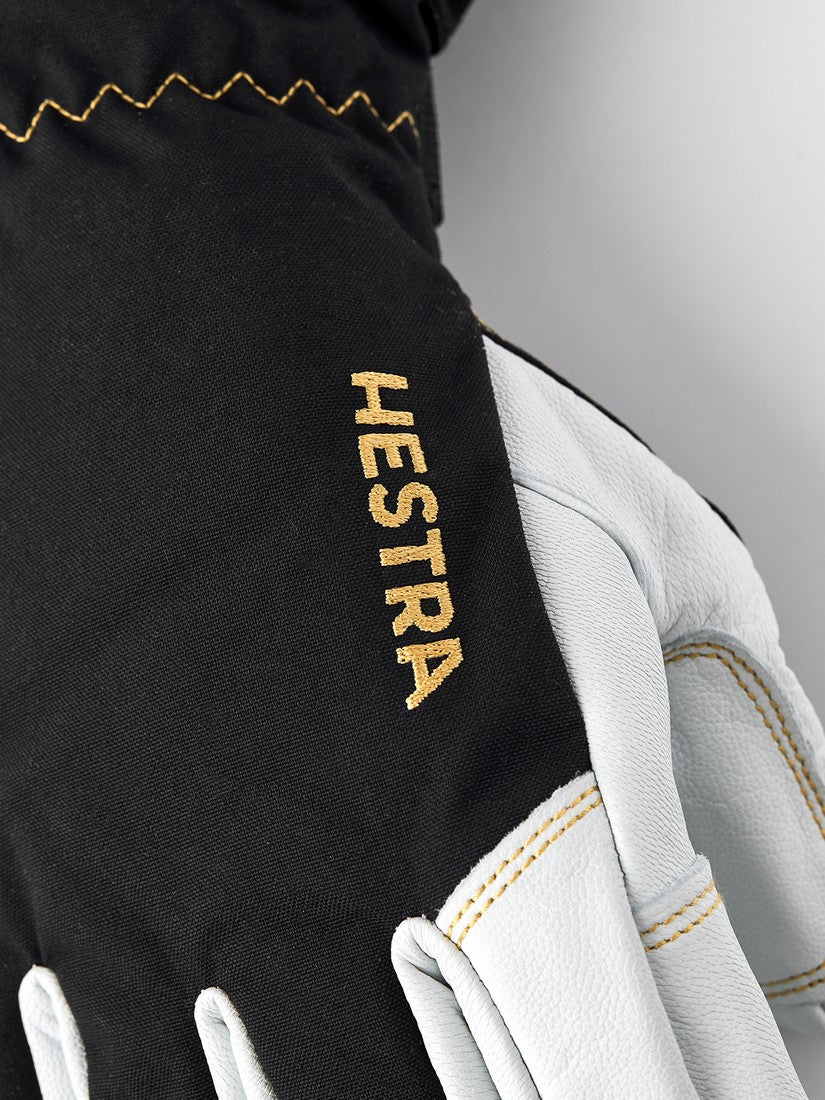 Hestra Army Leather Gore-Tex - 5 finger Black/Natural grey