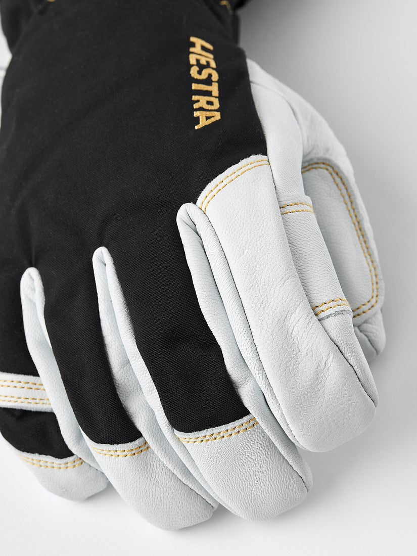 Hestra Army Leather Gore-Tex - 5 finger Black/Natural grey