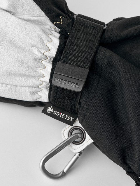 Hestra Army Leather Gore-Tex 3 finger Svart