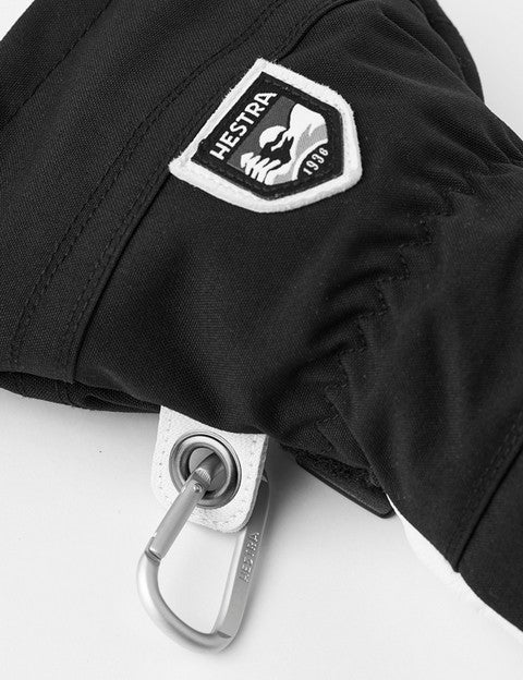 Hestra Army Leather Heli Ski 5 finger Svart
