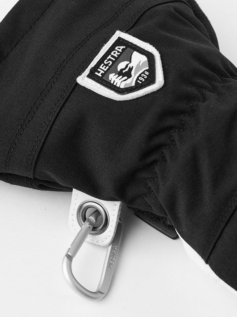 Hestra Army Leather Heli Ski 5 finger Svart