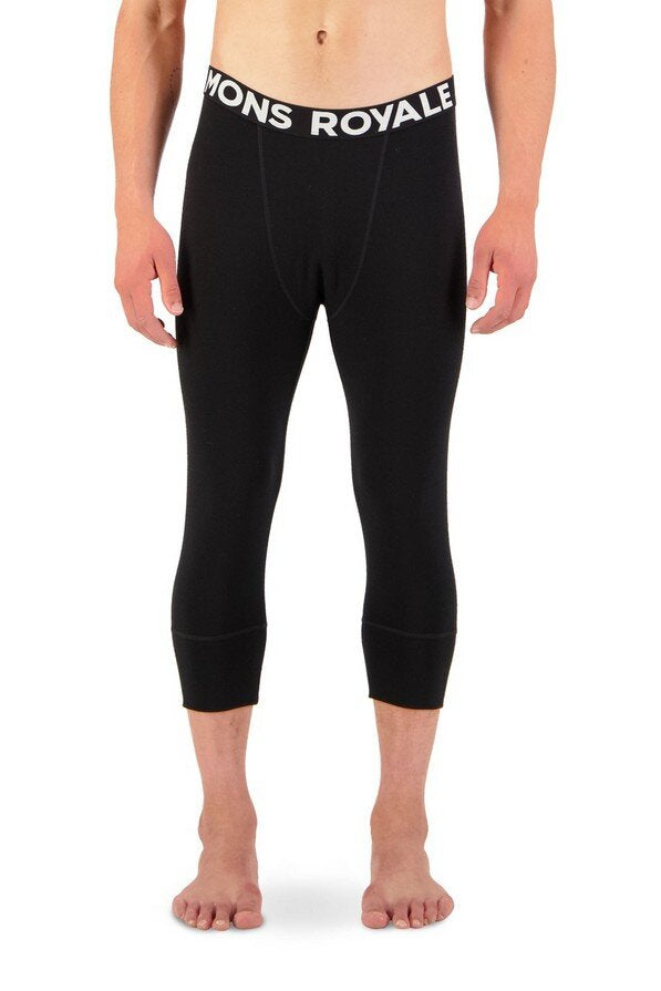 Mons Royale M Cascade Merino Flex 200 3/4 Legging Black