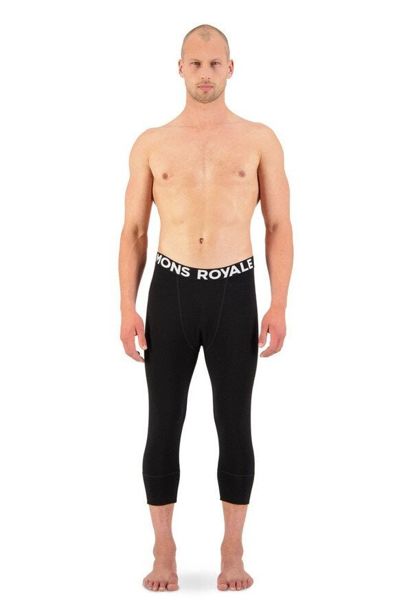 Mons Royale M Cascade Merino Flex 200 3/4 Legging Black