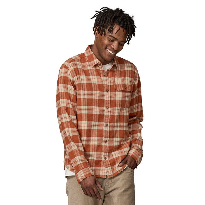 S LW Fjord Flannel Shirt Base Camp Burnished Red