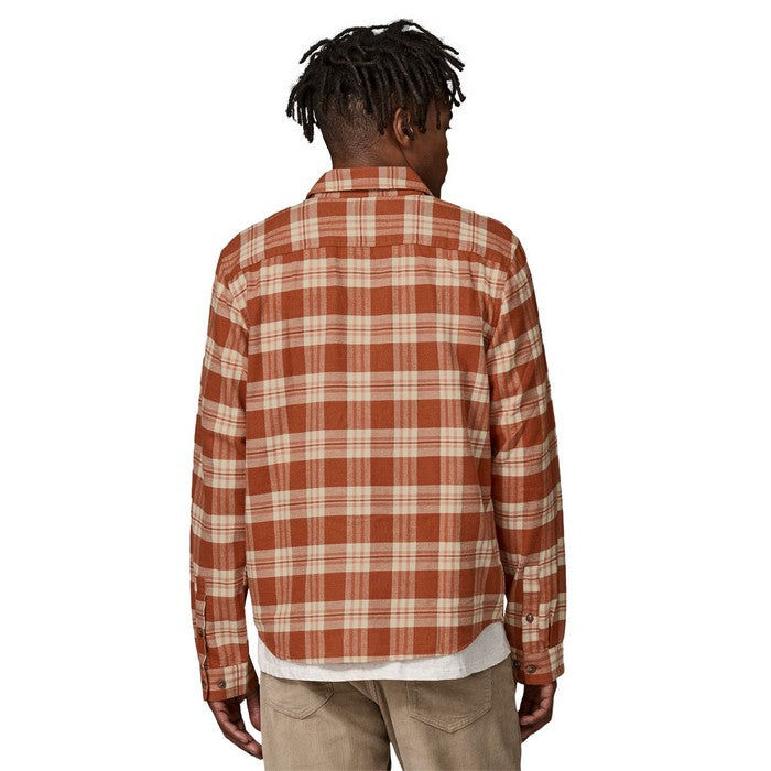 Patagonia M's L/S LW Fjord Flannel Shirt Base Camp Burnished Red