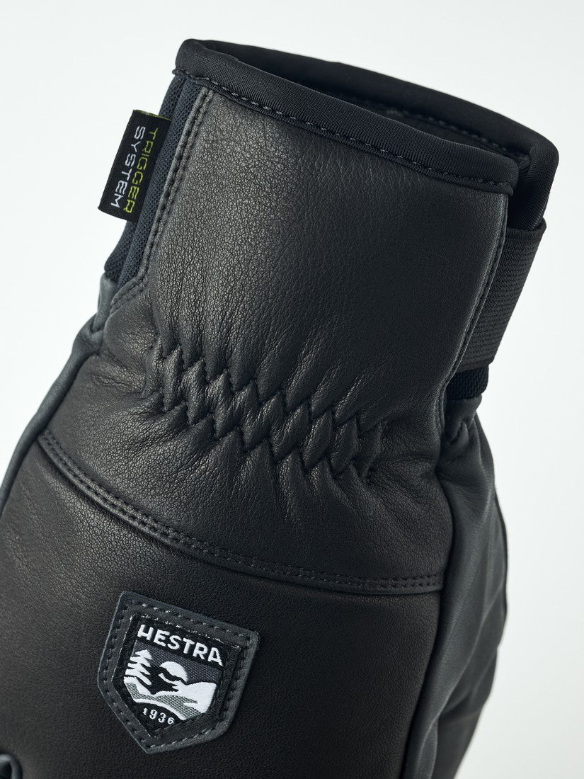 Hestra Omni Trigger - 5 finger Black/Grey