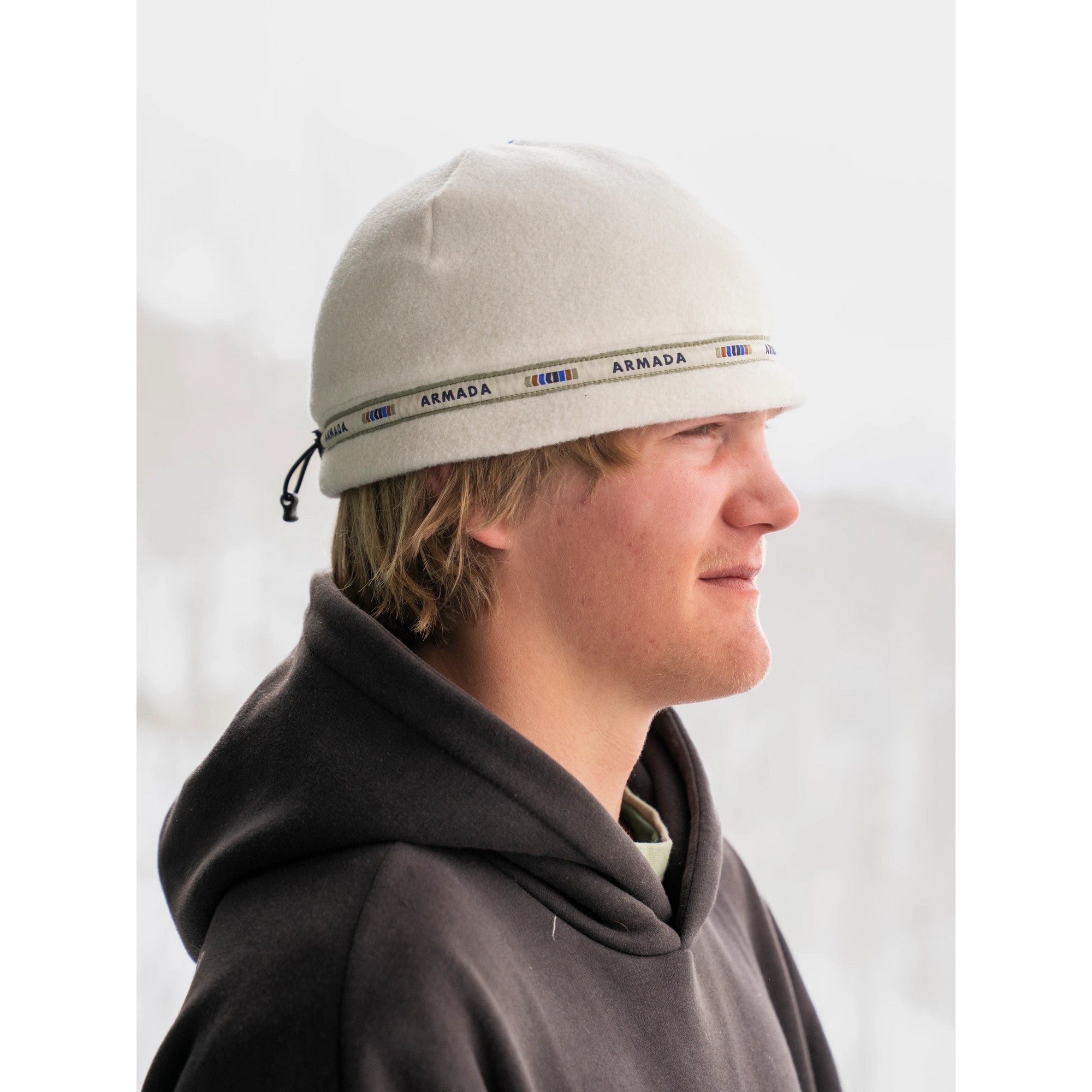Cord Lock Fleece Beanie