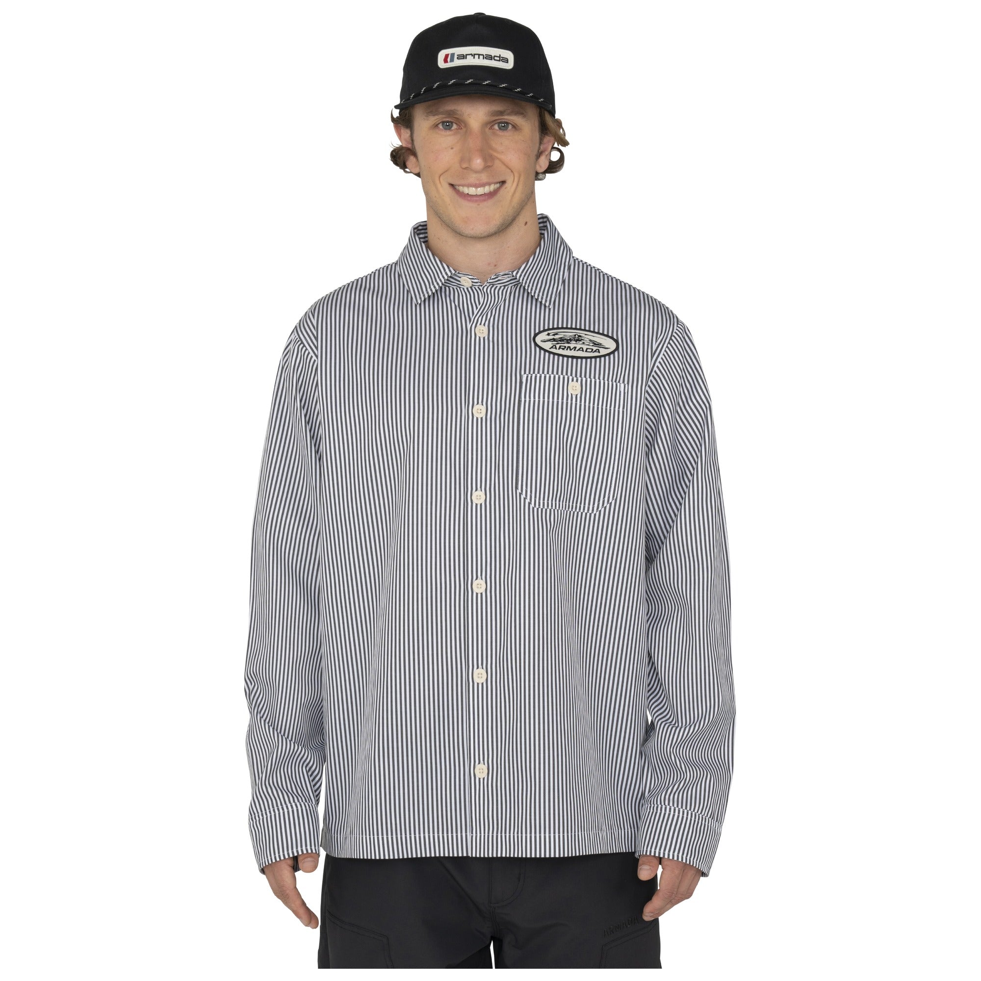 Gas Up Shirt HICKORY STRIPE
