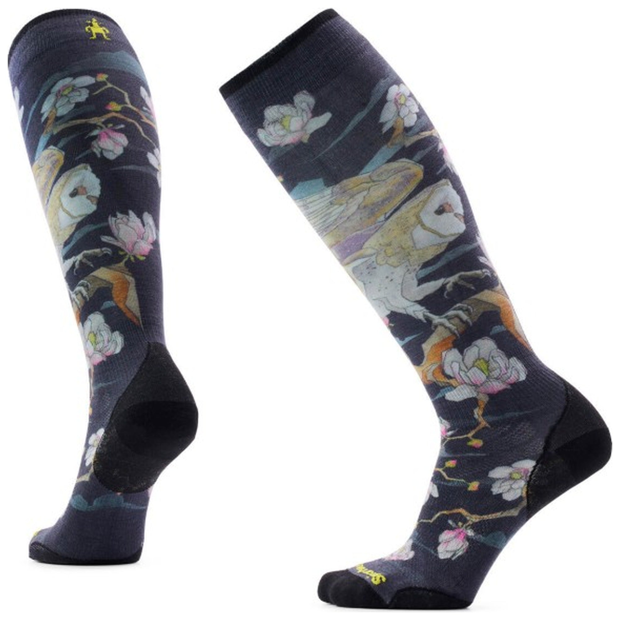 Smartwool W Ski Zero Cushion Nightwatcher Print OTC Socks Black