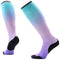 Smartwool W Ski Targeted Cushion Ombre Print OTC Socks PURPLE DAWN