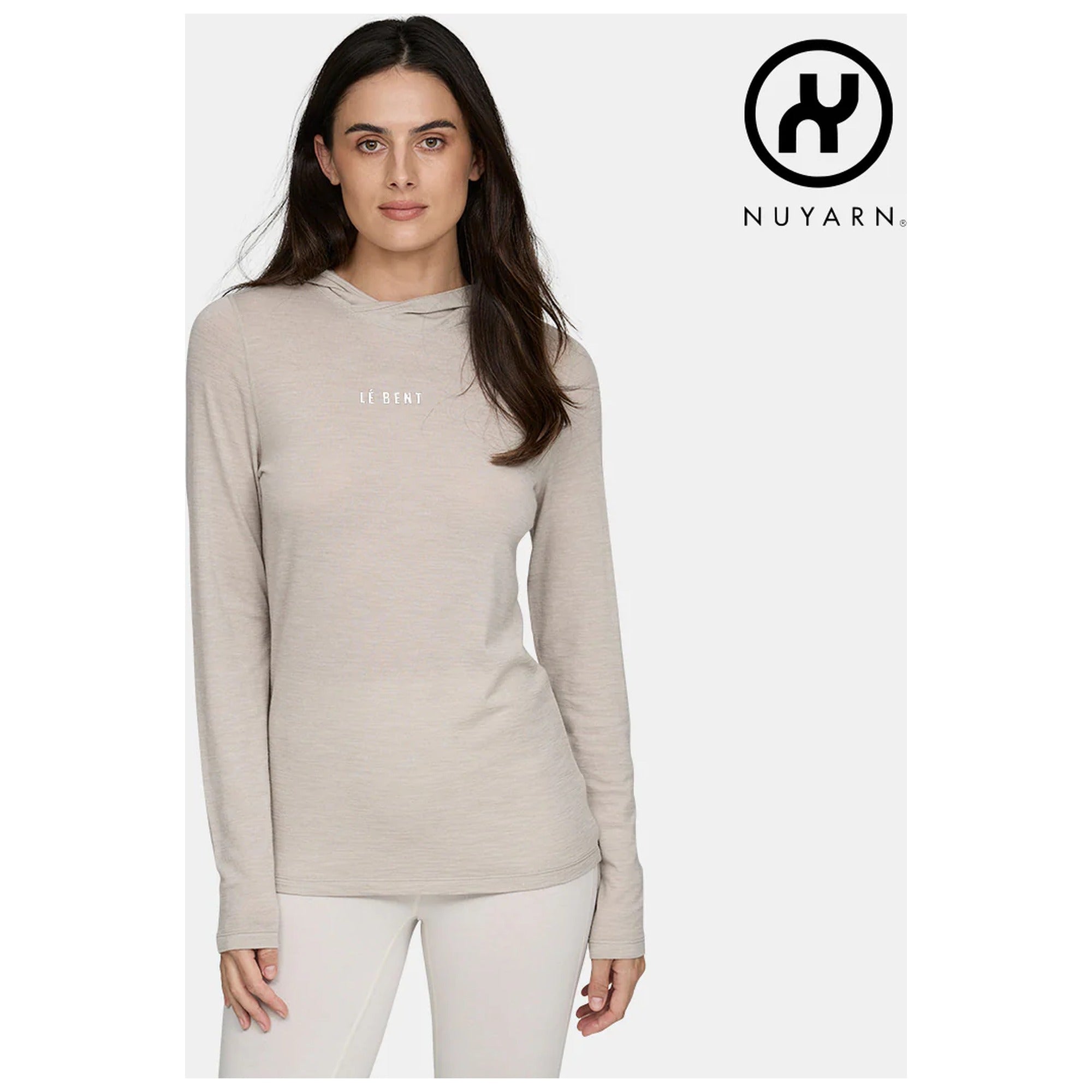 Womens Featherweight Hooded LS Crew