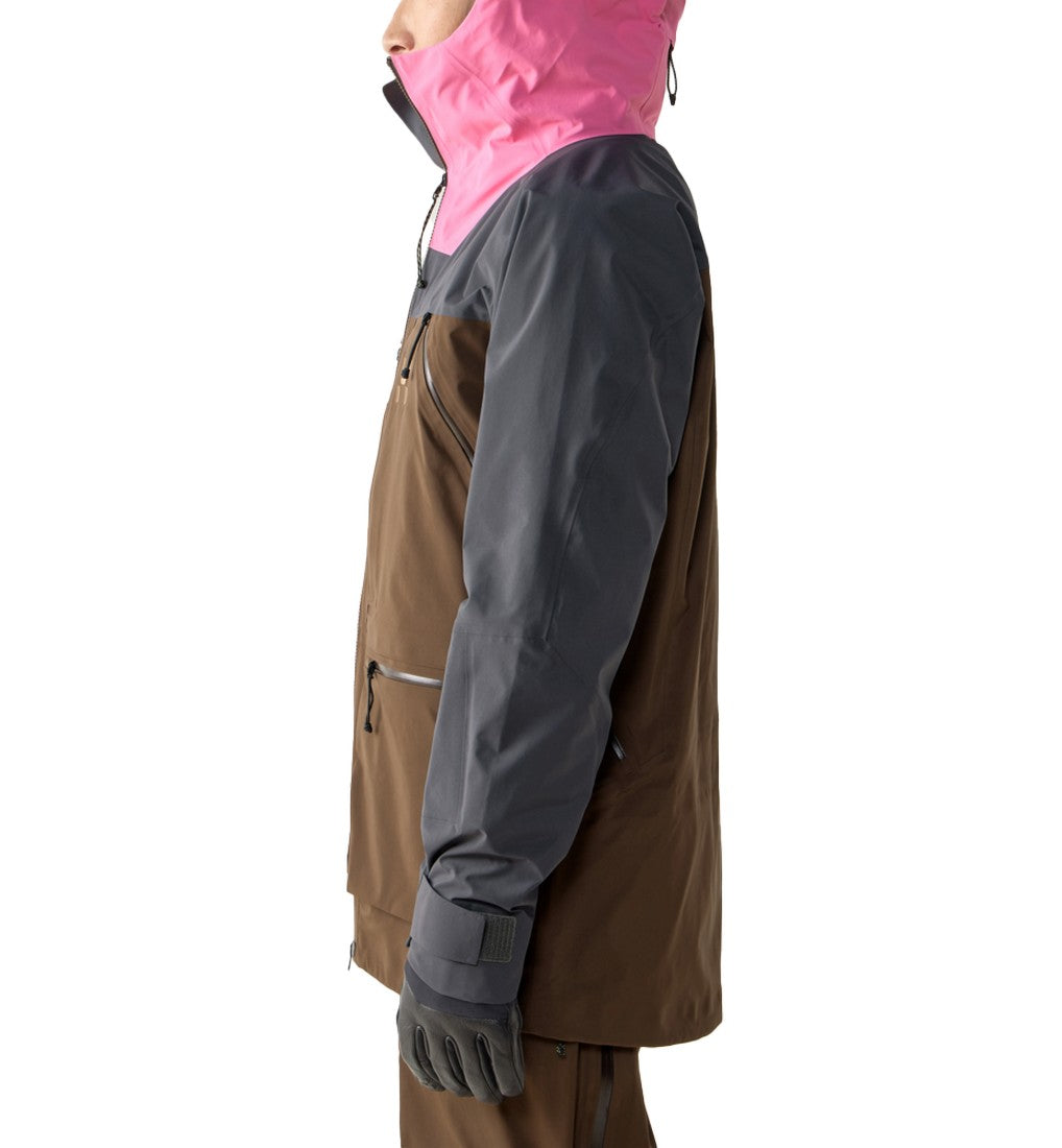 Haglöfs Vassi GTX Pro II Jacket Men Lantana Pink/Woodland Brown
