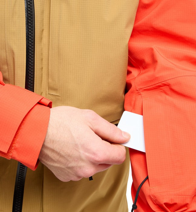 Haglöfs Vassi GTX Pro Jacket M Cinnamon Brown/Habanero