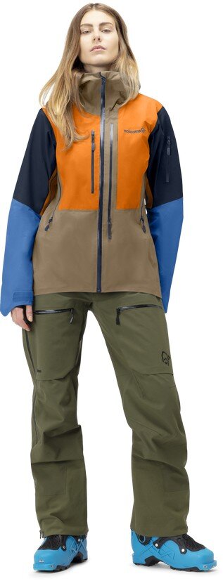 Norröna Lofoten Gore-Tex Pro Jacket (W) Elmwood/Orange Popsicle