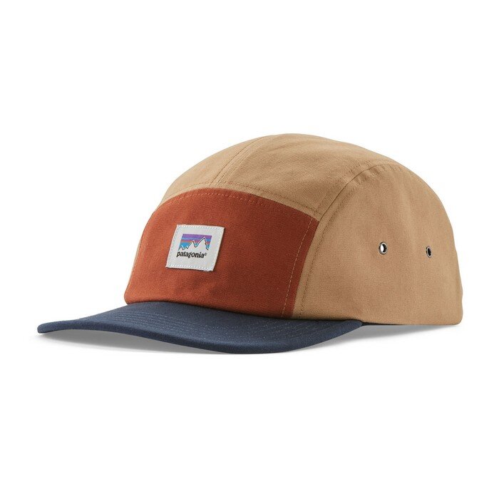 Patagonia Graphic Maclure Hat Shop Sticker: Grayling Brown