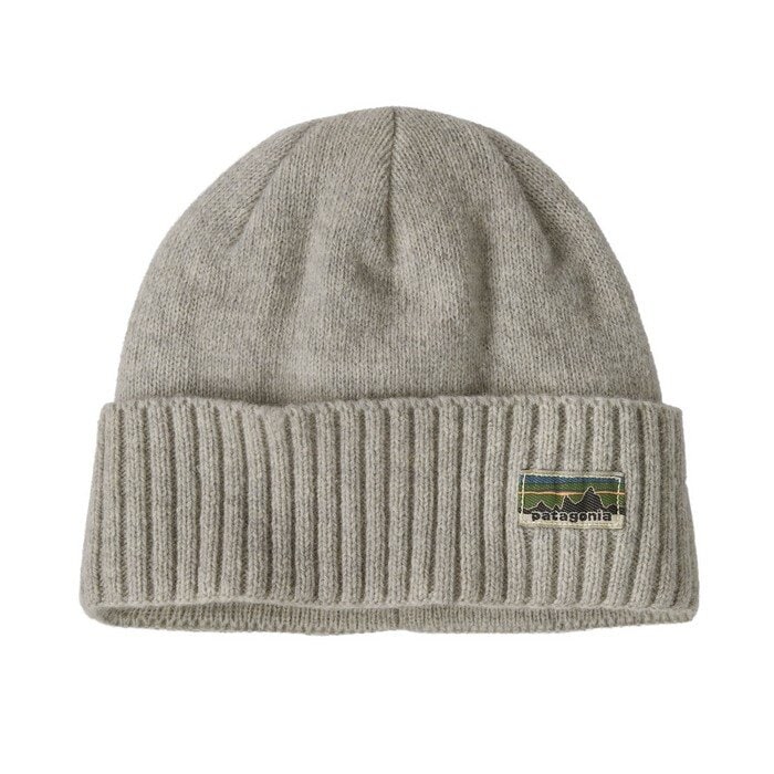 Patagonia Brodeo Beanie OG Legacy Label: Crisp Grey