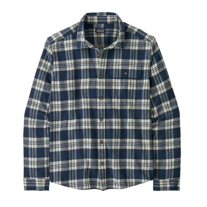 Patagonia M´s L/S LW Fjord Flannel Shirt Base Camp New Navy