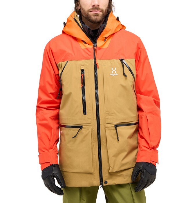 Haglöfs Vassi GTX Pro Jacket M Cinnamon Brown/Habanero