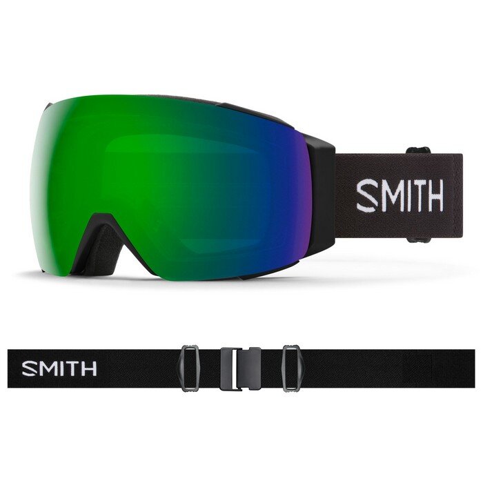 Smith IO MAG XL CP BLACK SUN GREEN MIRROR + CP Storm Rose Flash