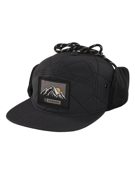 Armada Seven Panel Quilted Hat Black